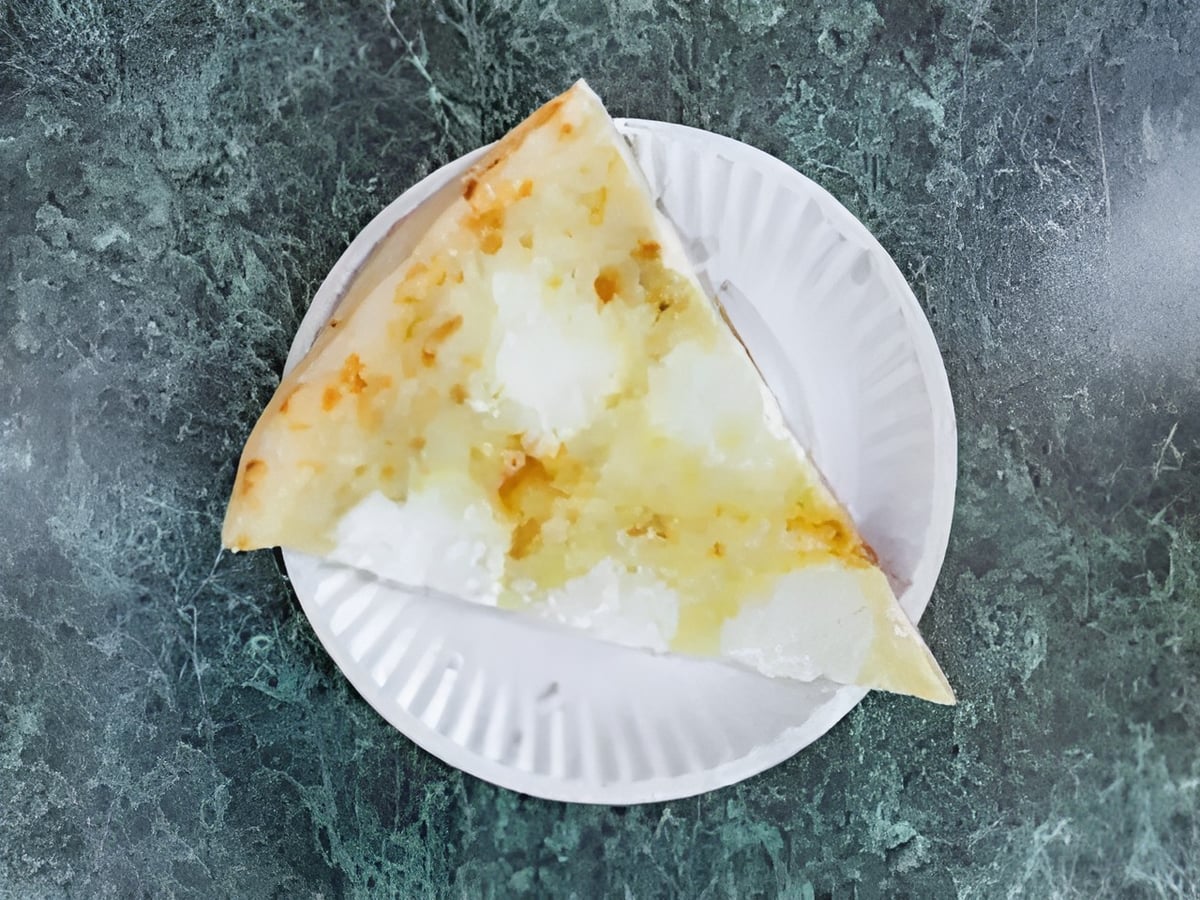 White Pizza Slice